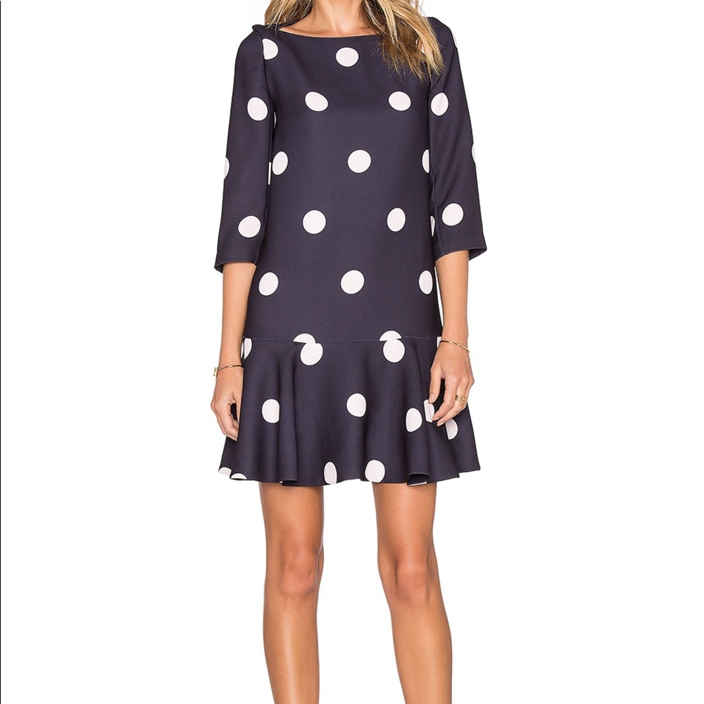 Katespade Polka Dot Dropwaist Dress